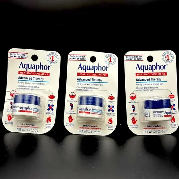 Lot of 3 - Aquaphor Healing Ointment, Advanced Therapy .25oz. - Picture 1 of 2